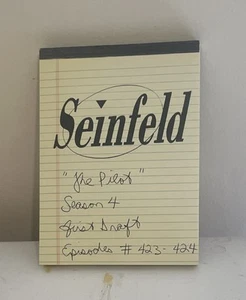 Seinfeld "The Pilot" Season 4 First Draft Episodes # 423 - 424 Yellow Notepad - Picture 1 of 1
