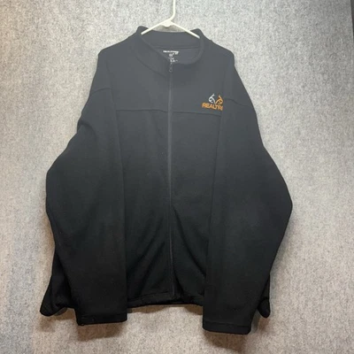 Real Tree by RZO 3X Black Fleece Full Zip Jacket - Image 1 of 4