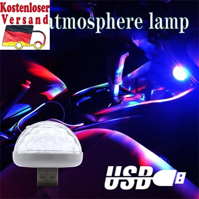 9W E27 RGB Led Lamp Bulb Magic Color Projector Auto Rotating Stage Light AC85-26 - Bild 1 von 4