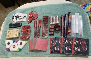 Large Spiderman Party Favor Lot - 62 pieces - Picture 1 of 5