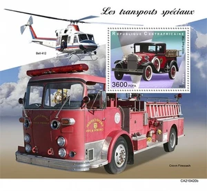 África Central - Transporte Especial 2021, Automóvil - Hoja de recuerdo - CA210420b - Imagen 1 de 1