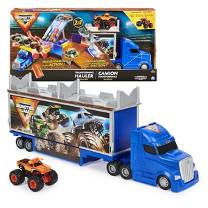 Monster Jam Transforming Hauler Playset con camion e rampe El Toro Loco - Foto 1 di 8