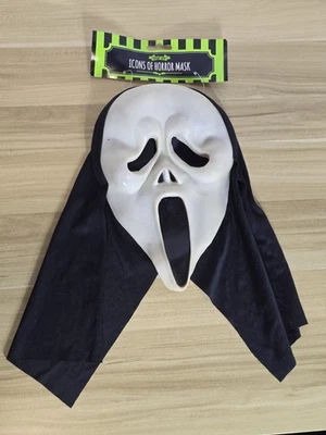 Scream Ghost Face Halloween Fright Nite Mask Icons Of Horror 2016 New With Tag 1 - Image 1 of 4