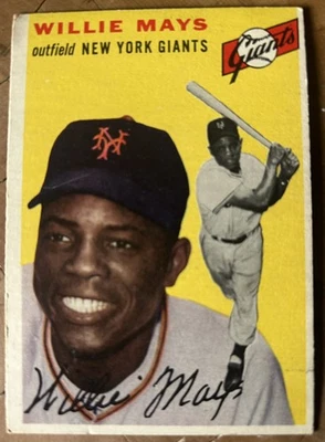 1954 Topps Set-Break # 90 Willie Mays Salón de la fama 🔥 🔥 🔥  Foto 1 de 2