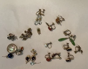 Vintage 1/20 12k G.F. Gold Filled Screw Back Style Earrings Pairs/Singles 38+ G - Picture 1 of 3