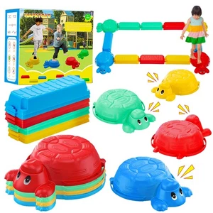 Balance Beams Stepping Stones For Kids - 12 Piece Turtle Jumping Stepping Sto... - Picture 1 of 7
