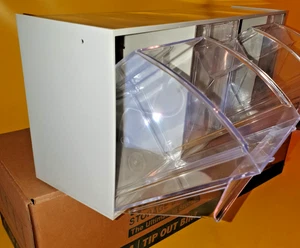 3er TIP OUT BIN Storage Sytem 4 TIP out Bins NEU in OVP Breite 60cm.x Höhe 21cm. - Bild 1 von 5