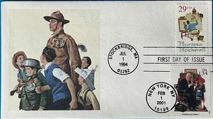 Sweetheart Cachets 2839 3502 Norman Rockwell Double First Day - Picture 1 of 2
