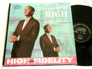 BUDDY RICH The Voice is Rich Mercury MG 20461 mono dg LP Harold Mooney - Picture 1 of 1