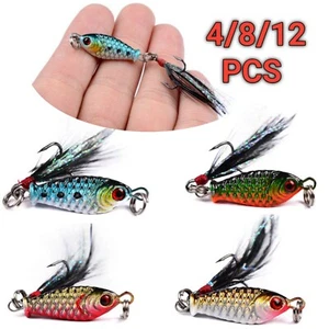 Angelköder Mini Bleivorrichtungen 4/8/12er Pack Köder Kurbelköder Minnow Schwimmbad 18 - Bild 1 von 15