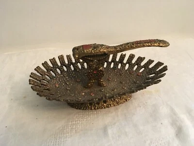 Vintage WAINBERG Brass Tabletop Nutcracker Israel w/Menorah marked Jerusalem  - Image 1 of 4