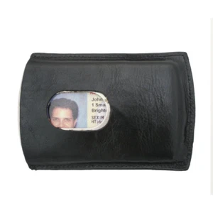 Storus Smart Card Case Metal + Leather Cover Credit + Business Card Holder Black - Picture 1 of 2