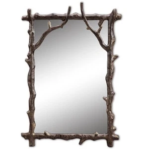 Branch Wall Mirror Rustic Cabin Lodge Tree Twig Branch Metal ~ SPI Home 34031 - Picture 1 of 2