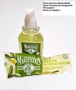 Seife Olivenöl Flüssigseife 1x Spender + 2x250ml Nachfüller Le petit Marseillais - Bild 1 von 5