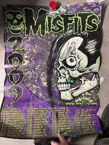 Misfits 2009 US Tour Poster Signed Jerry Only Dez Cadena Punk Danzig Doyle - Picture 1 of 3
