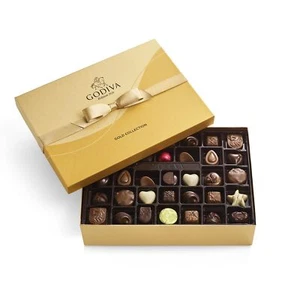 Godiva Chocolatier Gourmet Chocolate Gold Gift Box - 72-Piece Assortment with... - Picture 1 of 5