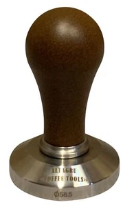AlTaGru Coffee Tools Tamper Smart Patinabraun Rost mit 58,5mm Base - Bild 1 von 1