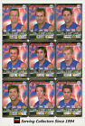 2005 AFL Teamcoach Trading Card Silver Parallel Team set Western Bulldogs (9)