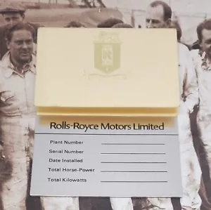 Rolls Royce Name Plaque, Rolls Royce Car Name Plaque, Rolls-Royce Plaque. #AS1 - Picture 1 of 4