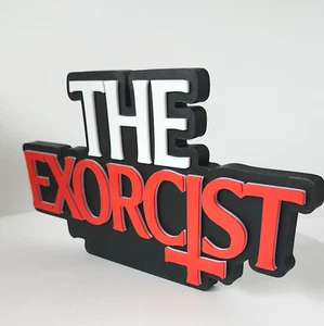 Der Exorzist Logo Stand-Art Schild-Unique Movie Memorabilia - Bild 1 von 5