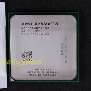 AMD Athlon II X4 651K 3 GHz CPU Processor AD651KWNZ43GX Socket FM1 4 MB - Picture 1 of 2