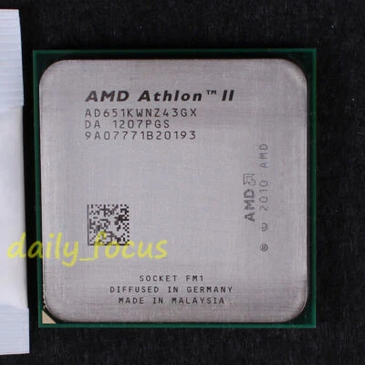 AMD Athlon II X4 651K 3 GHz CPU Processor AD651KWNZ43GX Socket FM1 4 MB - Image 1 of 2