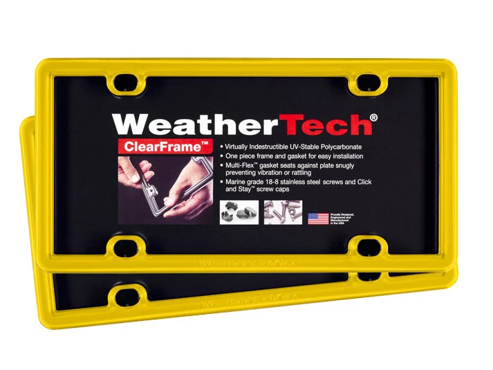 Marco de matrícula WeatherTech ClearFrame - Marco duradero - Paquete de 2 - ¡17 colores! Foto 1 de 1