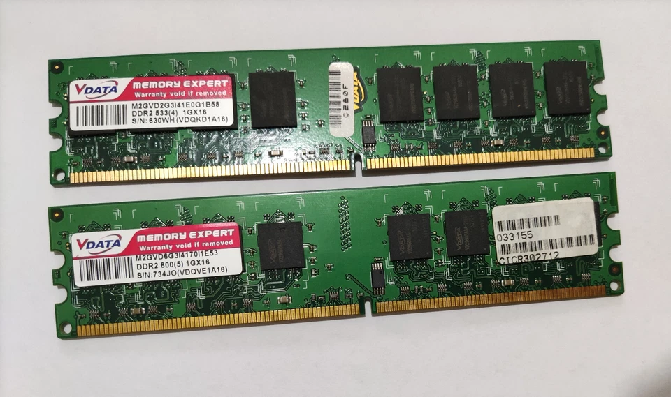 V Data Memory DDR2  2GB (2 x 1GB) 800Mhz - Immagine 1 di 1