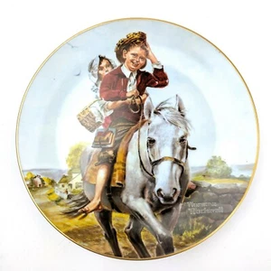 Colección de placas clásicas ""Off To School"" 1981 de Norman Rockwell Museum - Imagen 1 de 3
