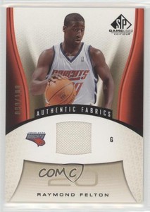2006-07 SP Game Used Edition Authentic Fabrics Gold /100 Raymond Felton #107
