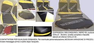 CINQUINO FIAT 500 L EPOCA COPRISEDILI NERO 10L GIALLO 3C* - Picture 1 of 2