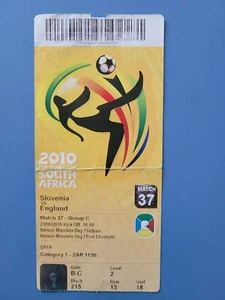 Fußball Ticket WM 2010 Spiel 37 England vs Slowenien - Bild 1 von 2