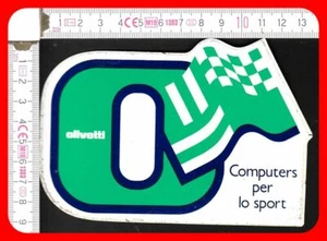 ADESIVO VINTAGE STICKER - OLIVETTI, COMPUTERS PER LO SPORT [LG] - Picture 1 of 1