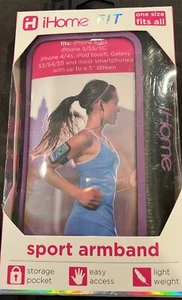 iHome Fit Sport Armband purple & black one size fits all - Picture 1 of 4