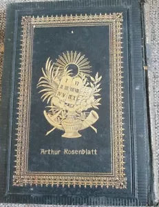 1904 Rodelheim Números Ruth Rollo Biblia Hebreo - Alemán Excelente Judaica Bonita - Imagen 1 de 9