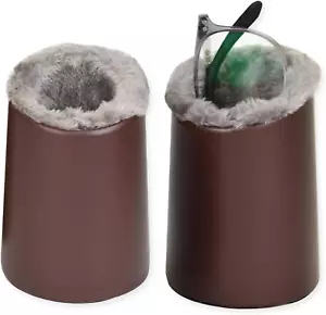 2 Pack Plush Lined Eyeglasses Holder Stand for Desks or Nightstands - Picture 1 of 12