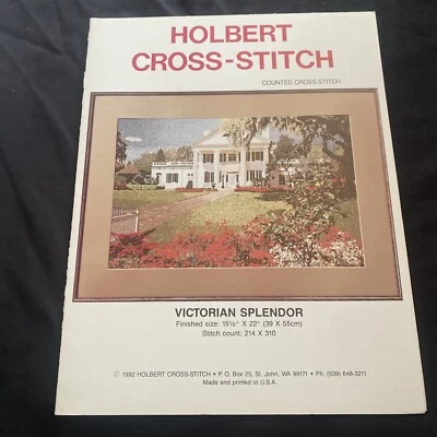 Victorian Splendor  Holbert Counted Cross Stitch Pattern 1992 - Image 1 of 4