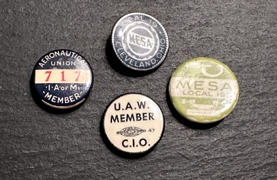 CUATRO PINES UNION: UAW CIO, MESA LOCAL 19 CLEVELAND X2, UNIÓN AERONÁUTICA D330 Foto 1 de 4