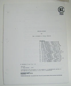 Moulin Rogue Script Screenplay By Baz Luhrmann & Craig Pearce - Picture 1 of 2