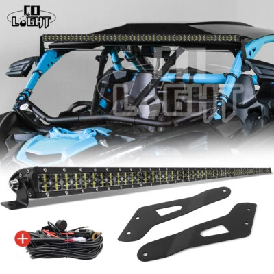 COLIGHT Roof 52" LED Light Bar Mount Bracket + Wire Kit For 17+ Can-Am Maverick Max X3