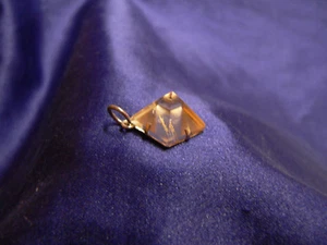 Pyramide Bergkristall Anhänger Edelstein Anhänger  ca.12x12x9mm - Bild 1 von 2