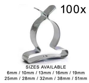100 x TERRY TOOL CLIPS CLOSED TYPE - SIZES FROM: 6mm to 51mm - MADE IN THE UK - Picture 1 of 1