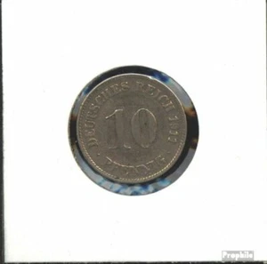 Deutsches Reich Jägernr: 13 1908 D vorzüglich Kupfer-Nickel vorzüglich 1908 10 P - Bild 1 von 1