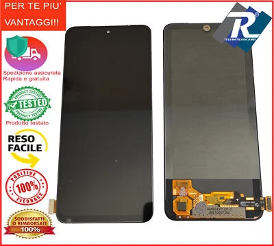 DISPLAY LCD OLED XIAOMI REDMI NOTE 10S 4G M2101K7 TOUCH SCREEN SCHERMO NERO - Immagine 1 di 2