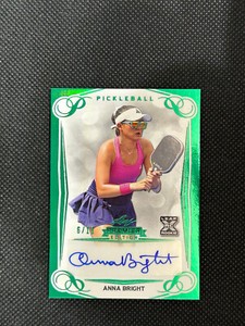 ANNA BRIGHT 2023 Leaf Pickleball Premier Edition AUTO Emerald Card 6/11