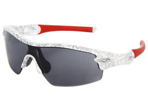Oakley Radar Pitch Sunglasses 42-307 White Text/Grey