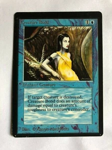 MTG MISPRINT ERROR MISCUT BETA EDITION CREATURE BOND NM OFF CENTER OFFSET - Picture 1 of 6