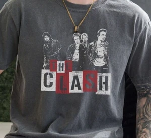 The Clash Rock Band T-Shirt Vintage Black Comfort Colors 1717 Tee - Picture 1 of 6