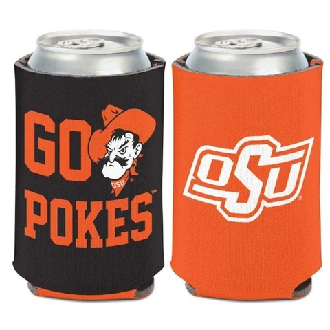 Oklahoma State Cowboys 12oz Two Sided Can Cooler [NEW] Coozie Koozie Beer Drink Cover