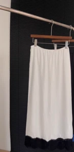 Tibi Lace Applique Slip Skirt Size M - Foto 1 di 3